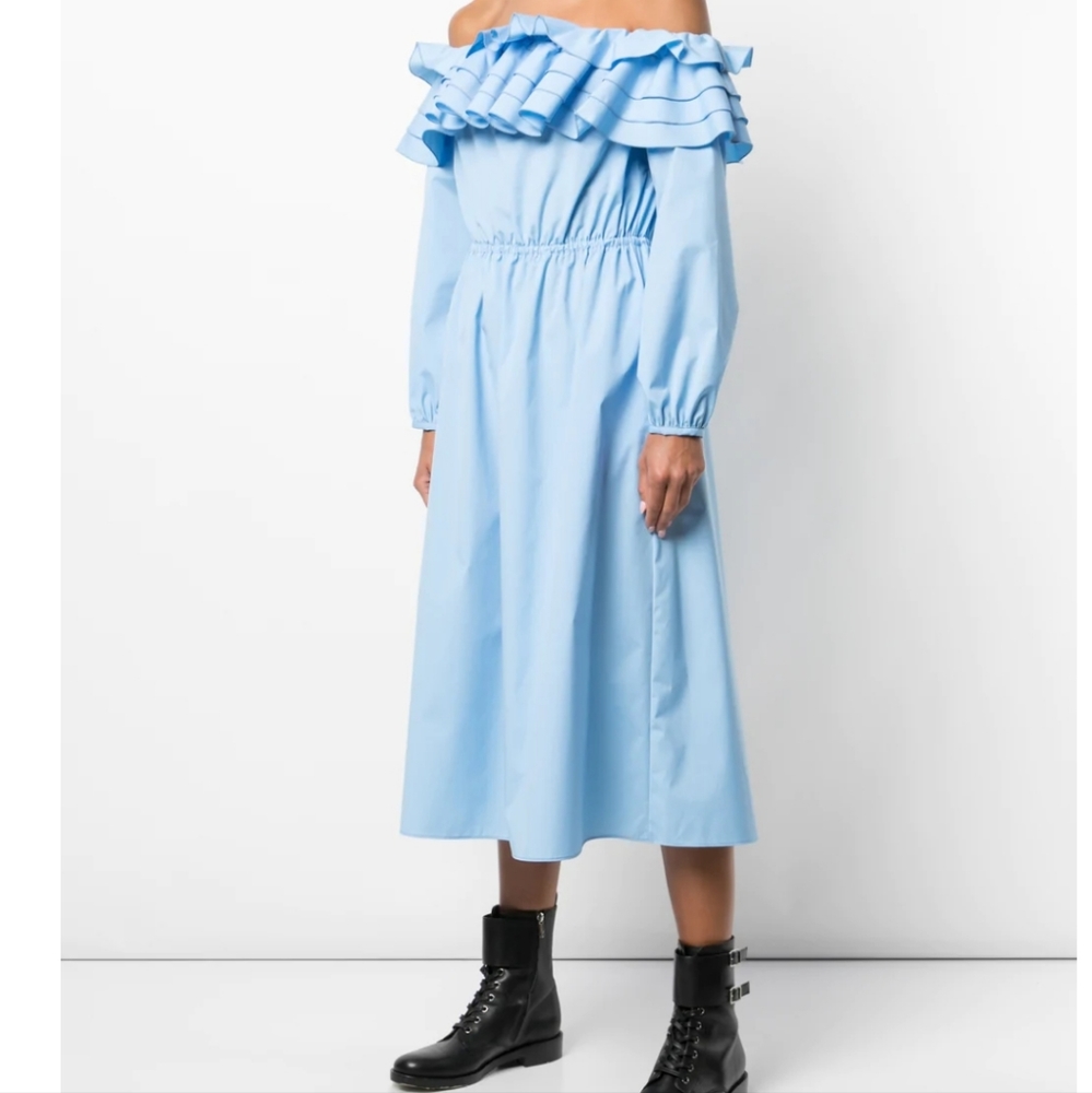 Jason Wu Ruffle Off Shoulder Sleeve sz 6